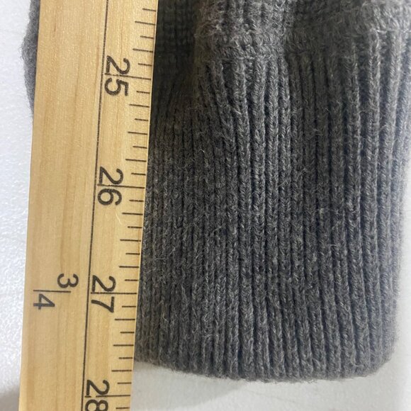 Eddie Bauer Zip-Up Cardigan Sweater Mens M Gray Cotton Knit Mock‎ Neck - Picture 9 of 10